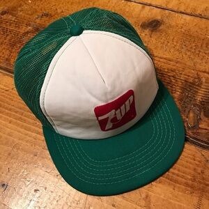 7up Vintage Green Mesh Trucker Hat